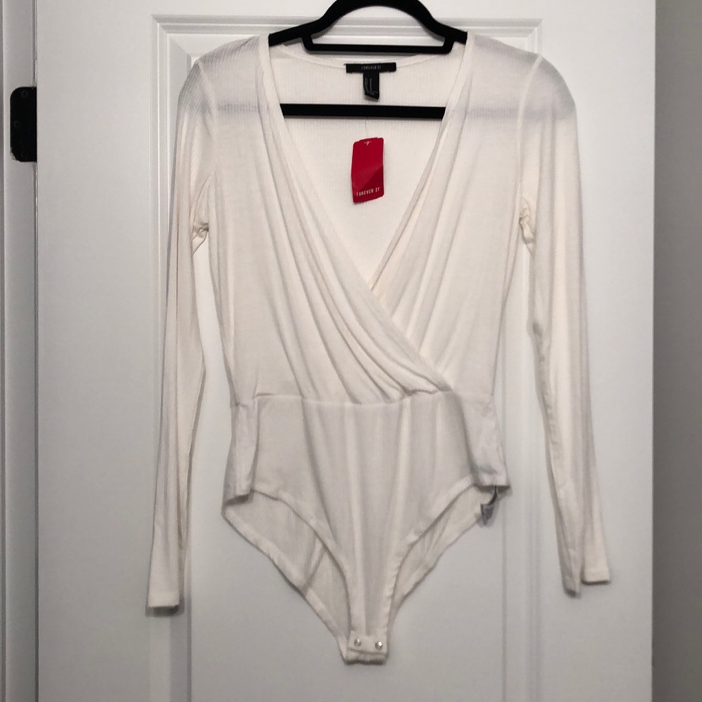 Knit White Bodysuit